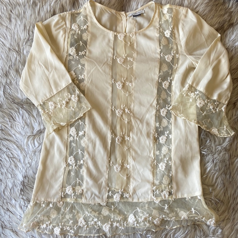 Sheer cotton Gryphon top